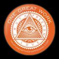 One Great Work Button – Orange