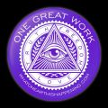One Great Work Button – Purple